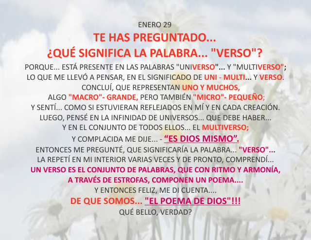 Te has preguntado... ¿qué significa la palabra... verso?